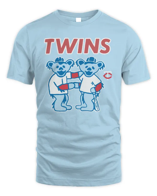 Homage Shop MLB x Grateful Dead x Twins Mascot Shirt Blue