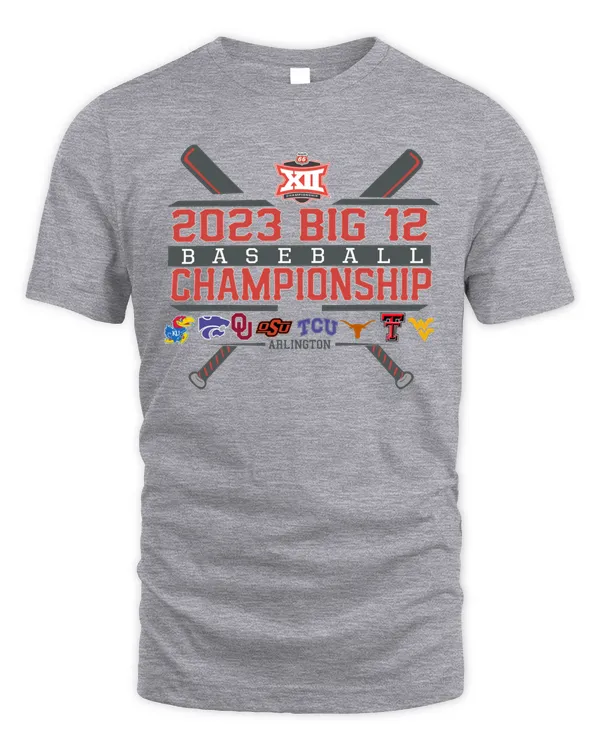 Official Big 12 Conference 2023 Baseball Championship 8 Teams Shirts
