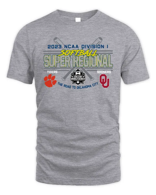 Event1 Team Store 2023 Ncaa Division I Softball Super Regional Norman, OK Tigers Vs Sooners T Shirt