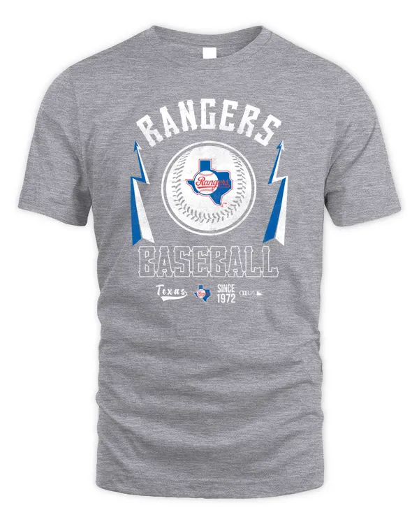 Texas Rangers Darius Rucker Collection By Fanatics Muscle Since 1972 Logo Tee Gray