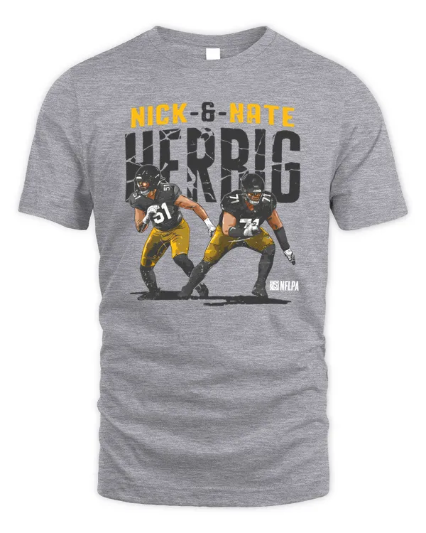 Nick Herbig Nick #51 & #71 Nate Herbig Pittsburgh Brothers Tee