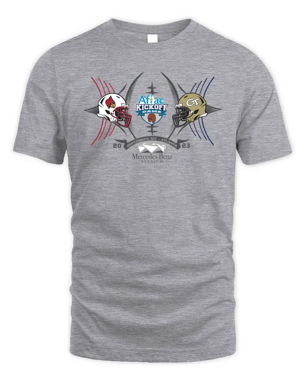 Official Louisville Cardinals Vs Georgia Tech 2023 Aflac Kickoff Game 2-Team T Shirt