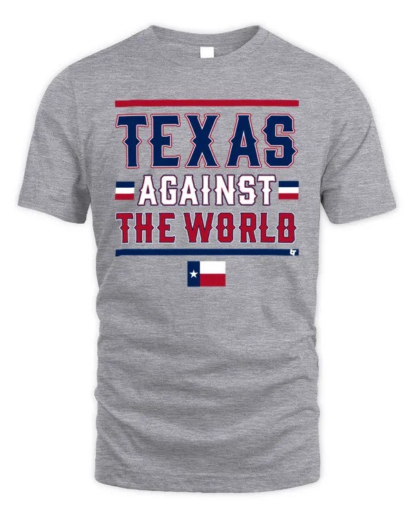 Texas Against The World Gray Tee Texas Rangers