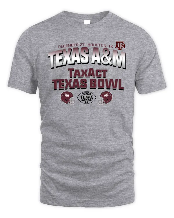 Texas A&M Aggies Grey 2023 Texas Bowl Bound Dec 27 Houston, TX Shirt