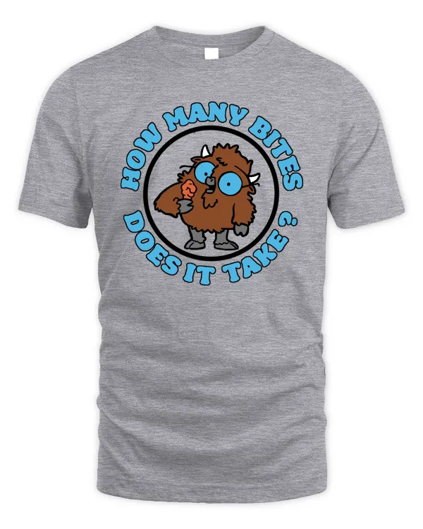 26Shirts How Many Bites Does It Take Buffalo Shirt