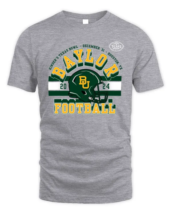 Baylor University Football 2024 Texas Bowl Bound Houston, Tx Helmet Tee