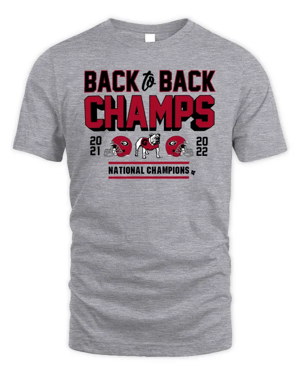 Georgia Football: Back-To-Back Champs Shirt Breaking T