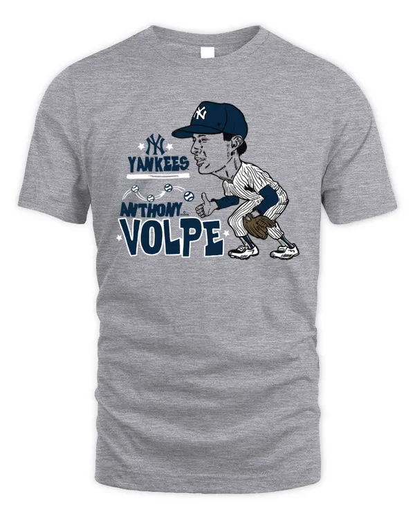 MLB New York Yankees Anthony Volpe Homage Caricature T Shirt
