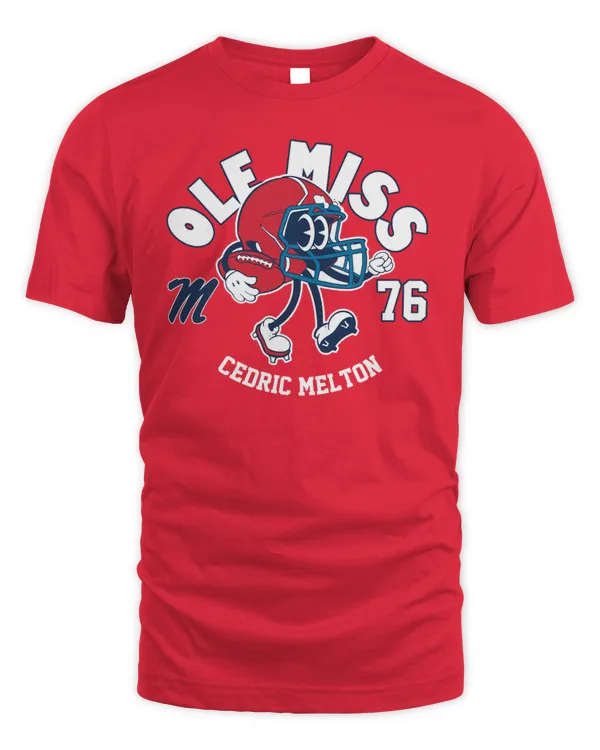 Ole Miss Football T-Shirt #76 Cedric Melton