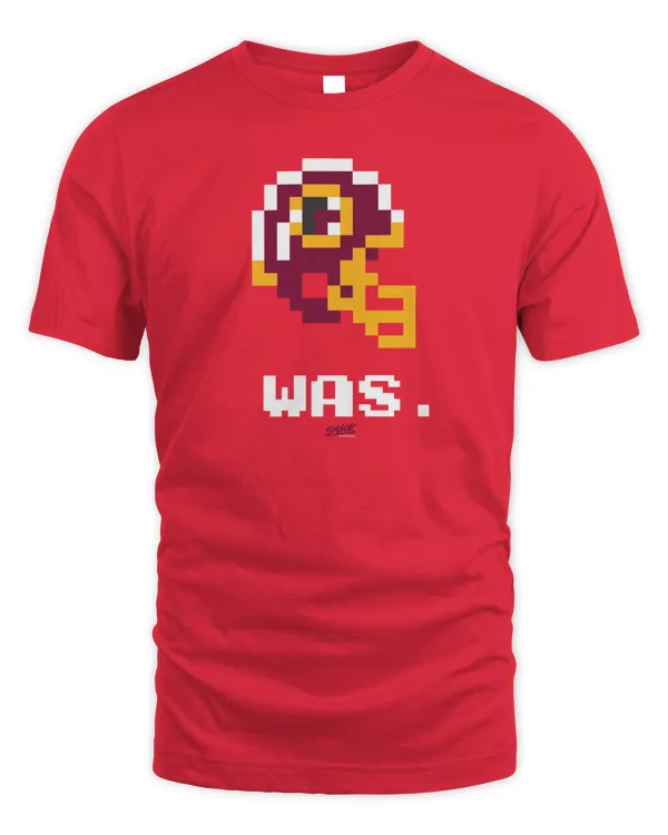 Washington Football Retro 8-Bit Helmet Shirt Smack Apparel