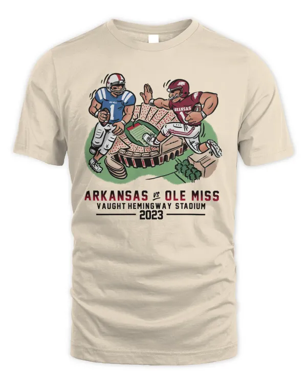 Arkansas Razorbacks Vs Ole Miss Rebels Game Day 2023 Tee Vaught-Hemingway Stadium