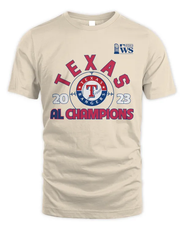 Texas Rangers x Majestic Threads 2023 American League al Champions Power Play Tri-Blend T-Shirt