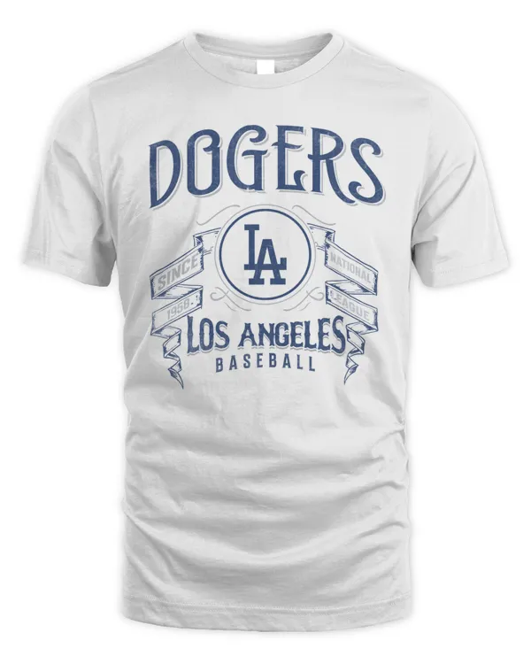 Los Angeles Dodgers Darius Rucker Collection by Fanatics Distressed Rock White Tee Shirt