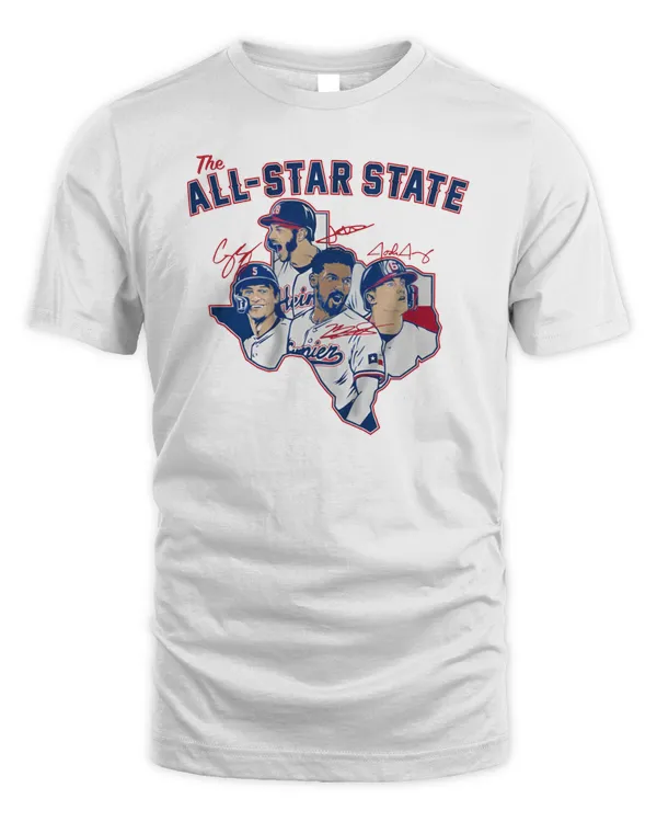 Texas Rangers The All-Star State White Tee Shirt