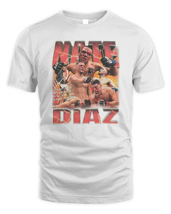 Game Changer Merch Nate Diaz 2 Eats Side West Side It's All The Same Thing Tee