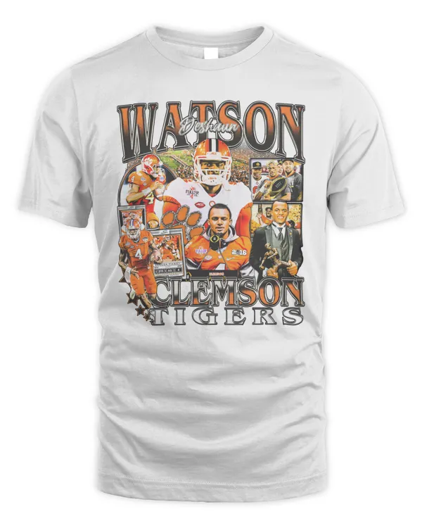 Deshaun Watson #4 Clemson Tigers Tee White
