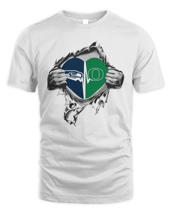 Blood Inside Me Seattle Seahawks And Oregon Ducks 2023 Shirt Hoodie