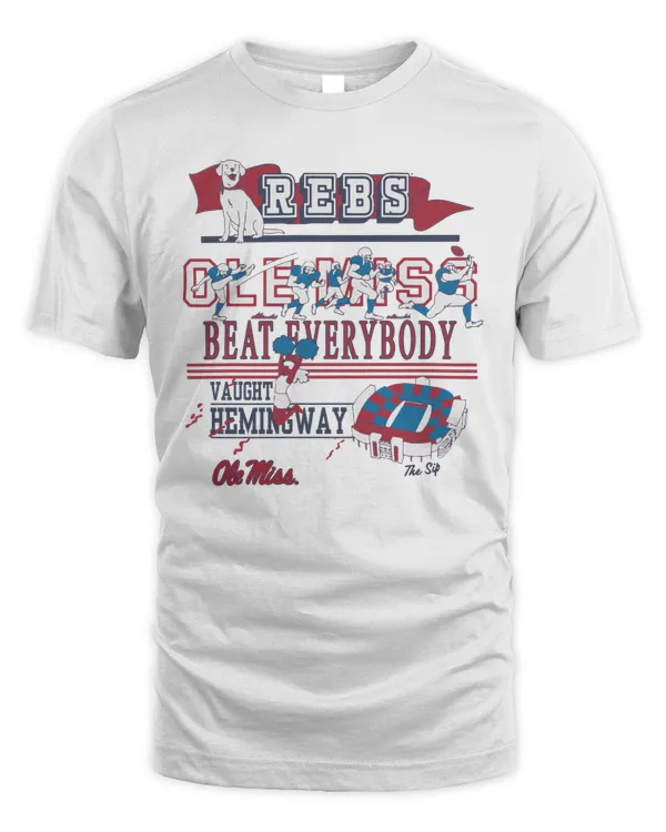 Ole Miss Rebels Beat Everybody Vaught Hamingway Highlight Reel Pocket T-Shirt