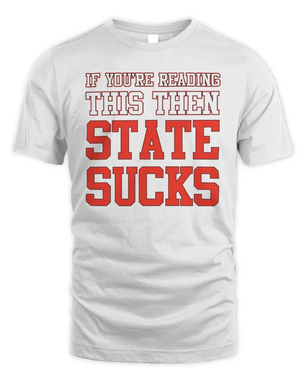 Ole Miss Rebels  Pocket If You'Re Reading This Then State Sucks Tee Rather Dead