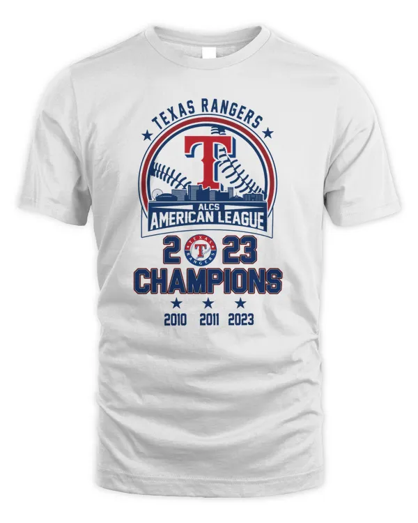 Official Texas Rangers Skyline 2023 ALCS American League Champions Shirt