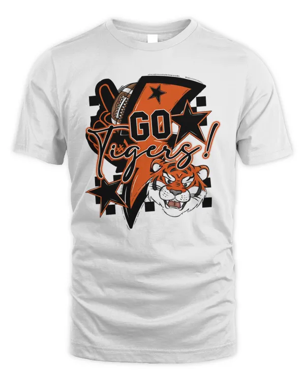 Go Tigers Football Sublimation 2023 Orange T-Shirt