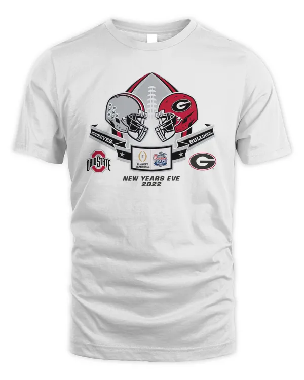 Ohio State Vs Georgia Peach Bowl Playoff Bowl 2-Team T Shirt