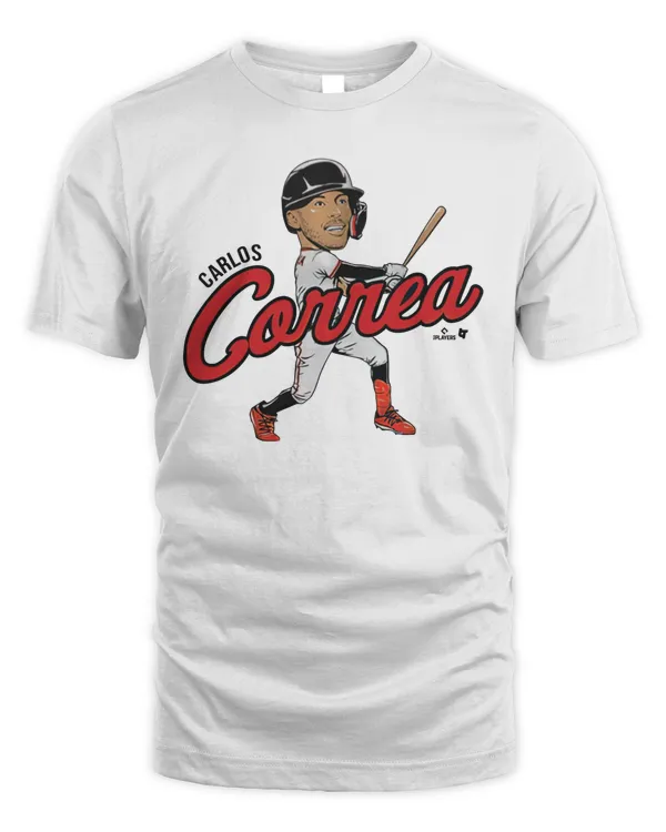 Carlos Correa Caricature T-Shirt Breaking T