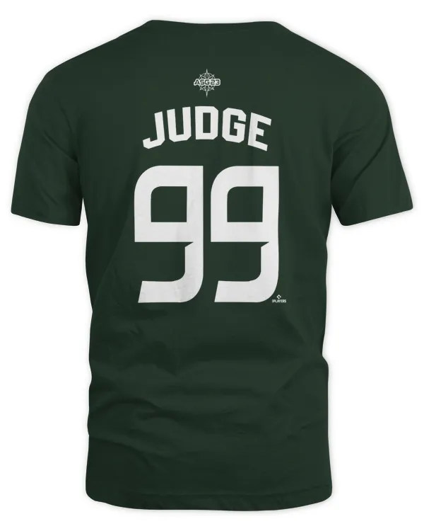 Aaron Judge #99 American League 2023 MLB All-Star Game Name & Number Tee