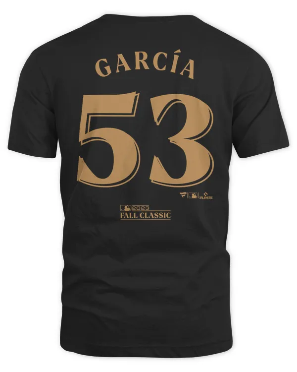 Adolis Garcia #53 Texas Rangers 2023 World Series Champions Big & Tall Name & Number Tee Black