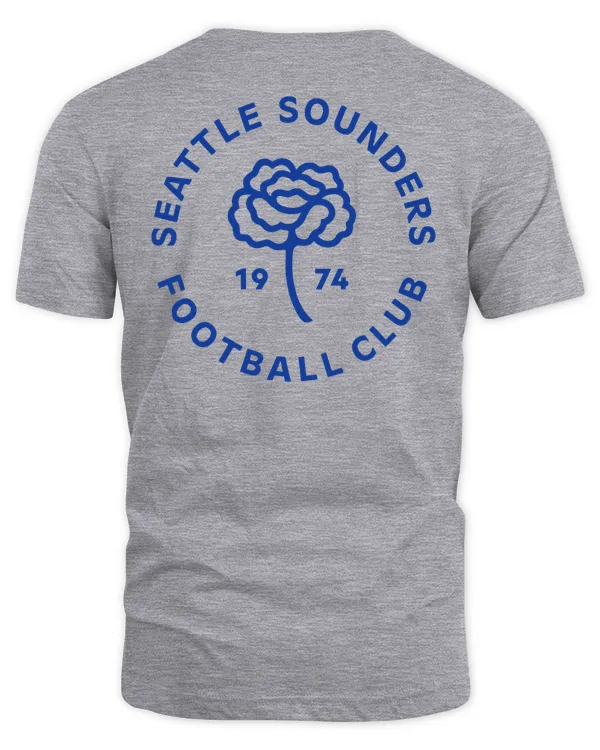 Seattle Sounders FC Mitchell & Ness Carnation 1974 Tee Gray