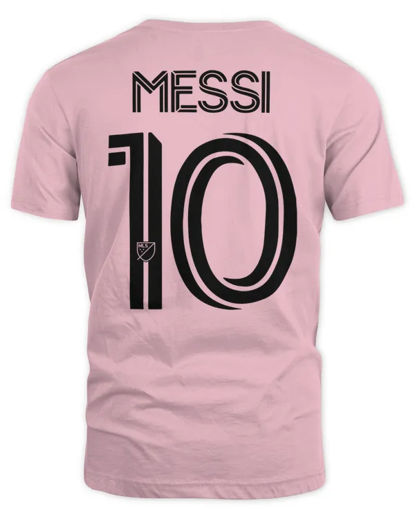 Men's Inter Miami CF Lionel Messi #10 Pink 2023 The Heart Beat Tee Shirt