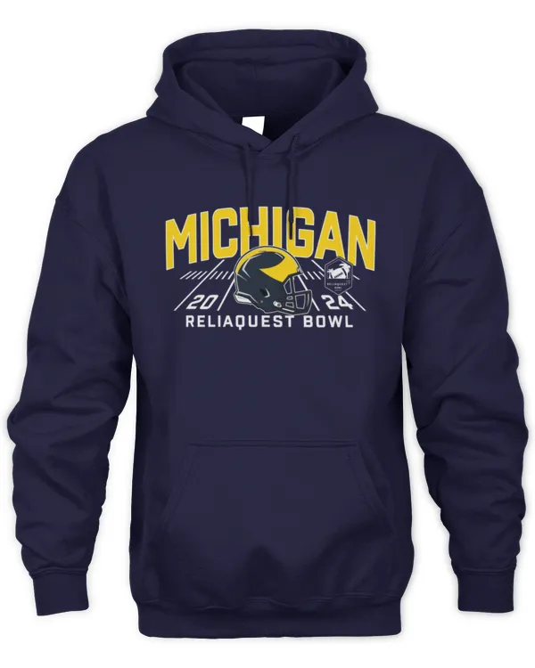 2024 ReliaQuest Bowl Michigan Wolverines Helmet Hoodie