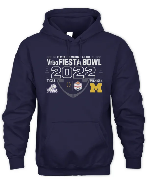 Michigan College Football Playoff Fiesta Bowl Trophy Game Hoodie