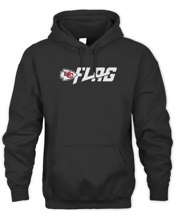 Official NFL Kansas City Chiefs Flag Logo Hoodie