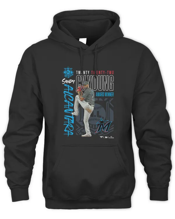 Sandy Alcantara Miami Marlins 2022 Nl Cy Young Award Winner Hoodie Black