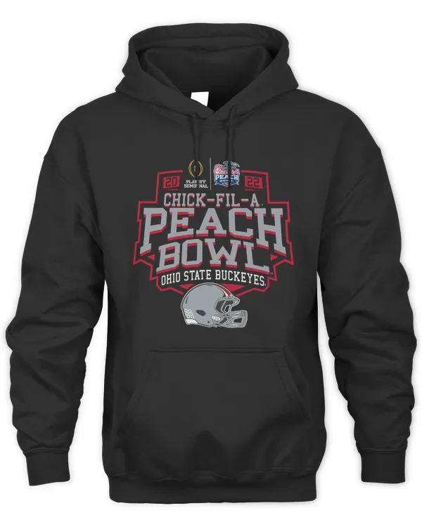 Men'S Black 2022 Ohio State Buckeyes Chick-Fil-A Peach Bowl Hoodie Sweatshirt