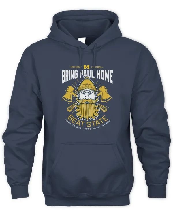 Valiant University Of Michigan Football Bring Paul Home Msu Game Shirt