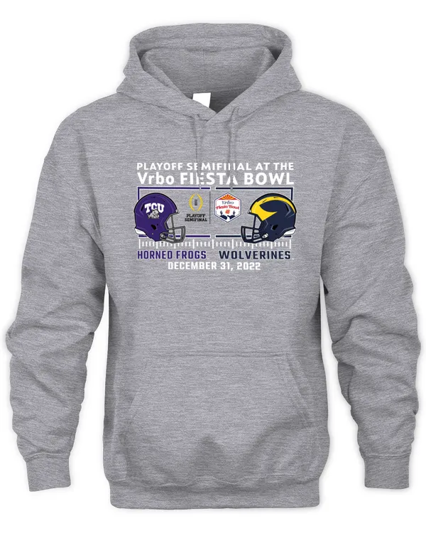 Fiesta Bowl Merch K-State Vs Horned Frogs Playoff Bound Match-Up Hoodie
