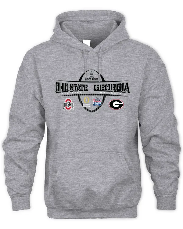2022 Chick-Fil-A Peach Bowl 2-Team Hoodie Sweatshirt