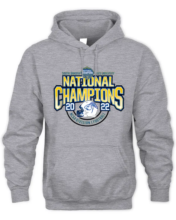 Sdsu Jacks Ncaa Football National Champions 2022 Hoodie Gray