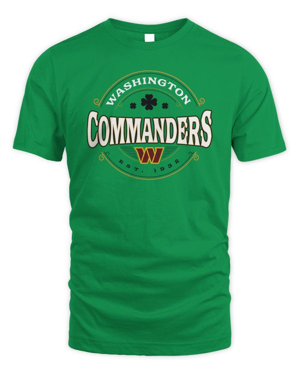NFL Washington Commanders St. Patrick's Day Lucky Team T Shirt