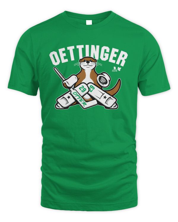 Jake Oettinger Otter Mascot 2023 Shirt Green