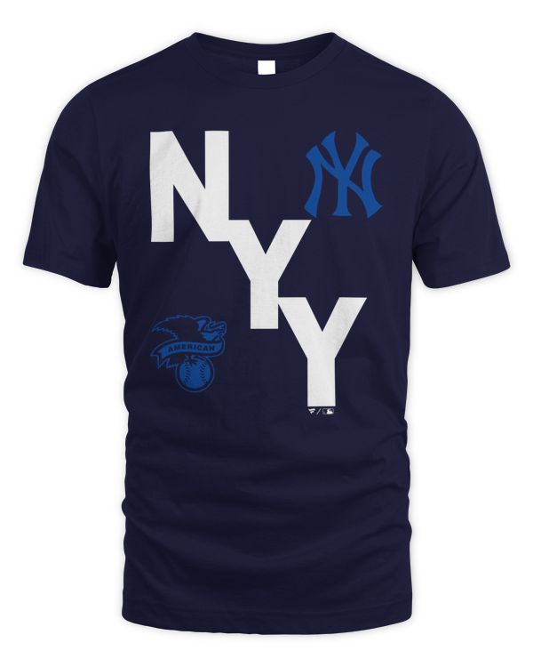 Official Mlb Shop New York Yankees Record Shattered T-Shirt Navy