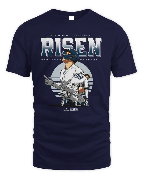 Intheclutch Apparel Shop #99 Aaron Judge Risen New York Baseball Tee