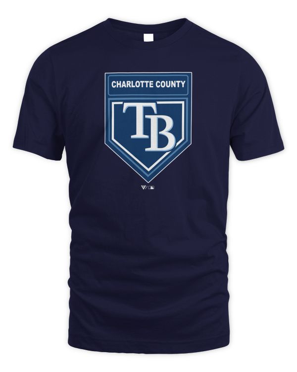 Men's Tampa Bay Rays 2024 Spring Training Charlotte County Logo T Shirt