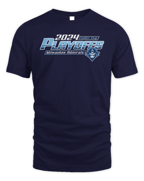 Milwaukee Admirals Playoffs 24 Allmend Tee Navy