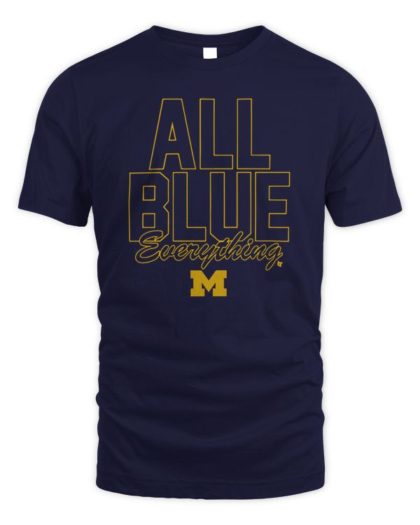 Michigan Football All Blue Everything Tee
