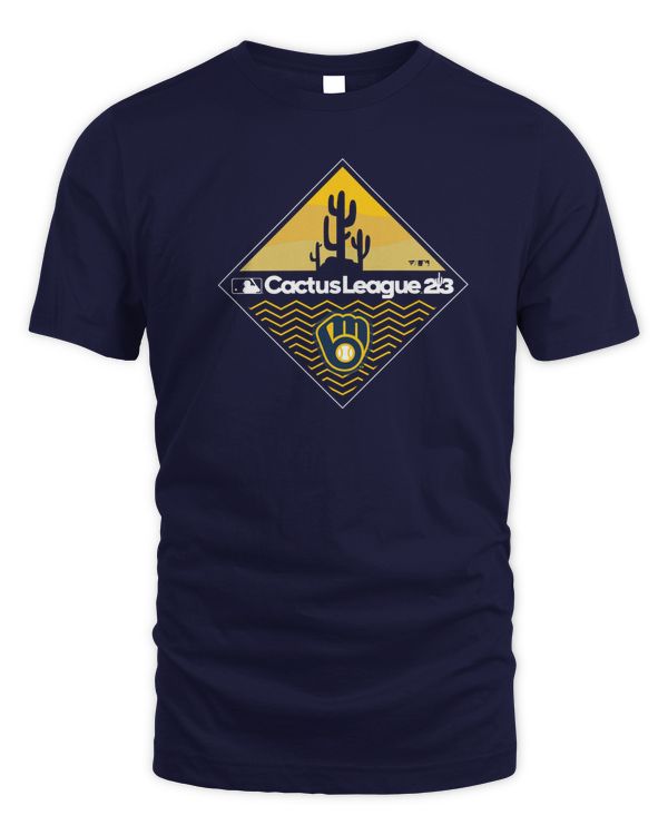 Official Mlb Shop Milwaukee Brewers 2023 Mlb Spring Training Diamond Shirt