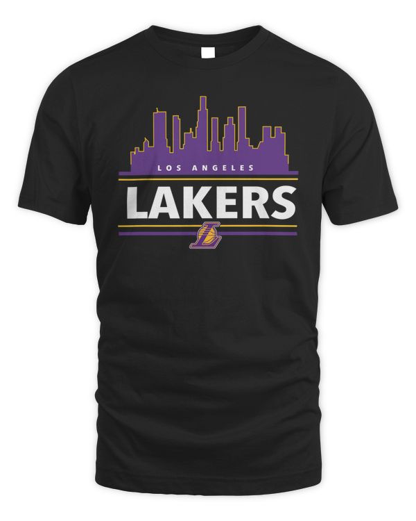 Men's New Era Black Los Angeles Lakers Localized T Shirt