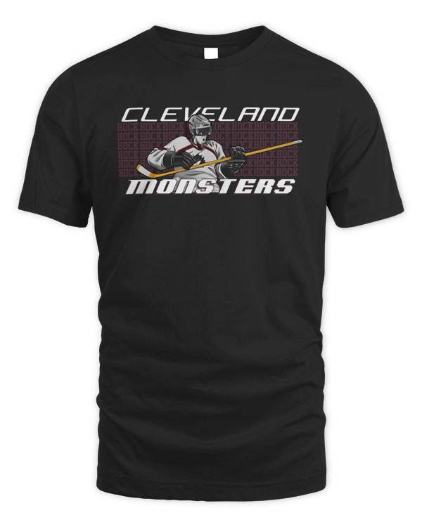 Cleveland Monsters Hockey Rocking Out 2023 T Shirt